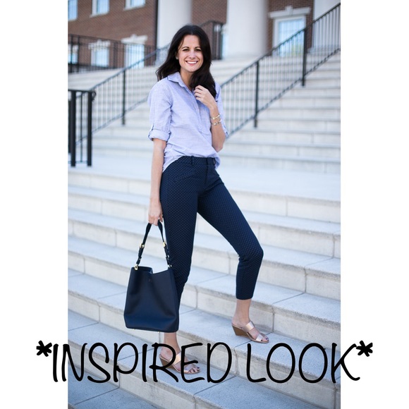 Cropped Polka Dot Dress Pants - Picture 6 of 6